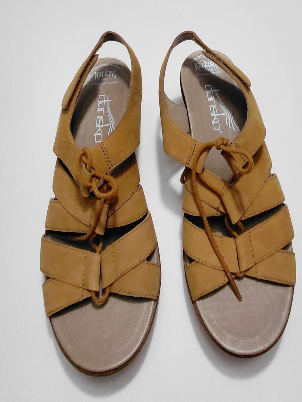 DANSKO Women's Brown Leather Sandals- 38